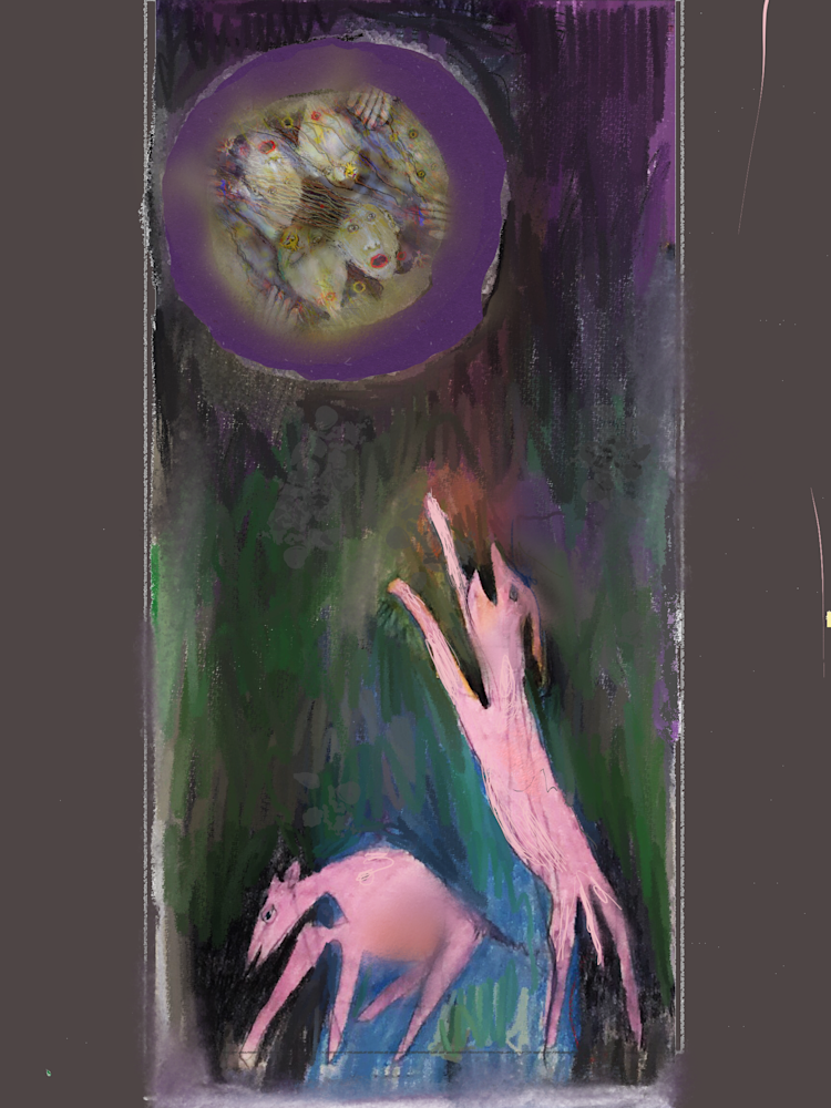 Moon Dogs Dark Art | Cumulus-Art