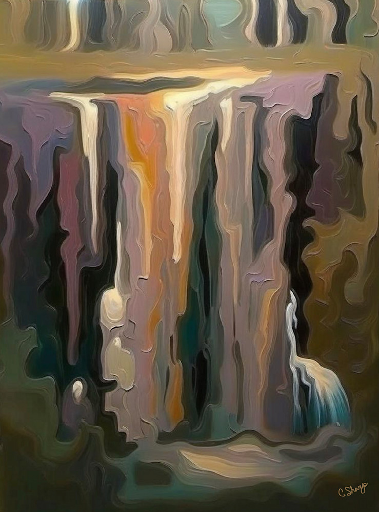 Purple Waterfall Ii Art | csharp art