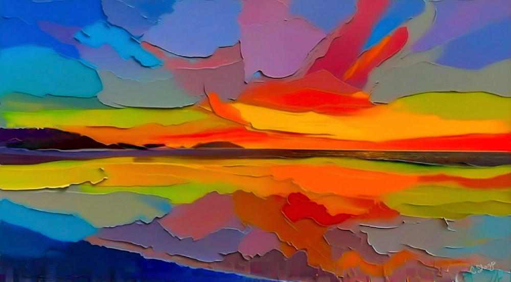 Surreal Sunset Art | csharp art
