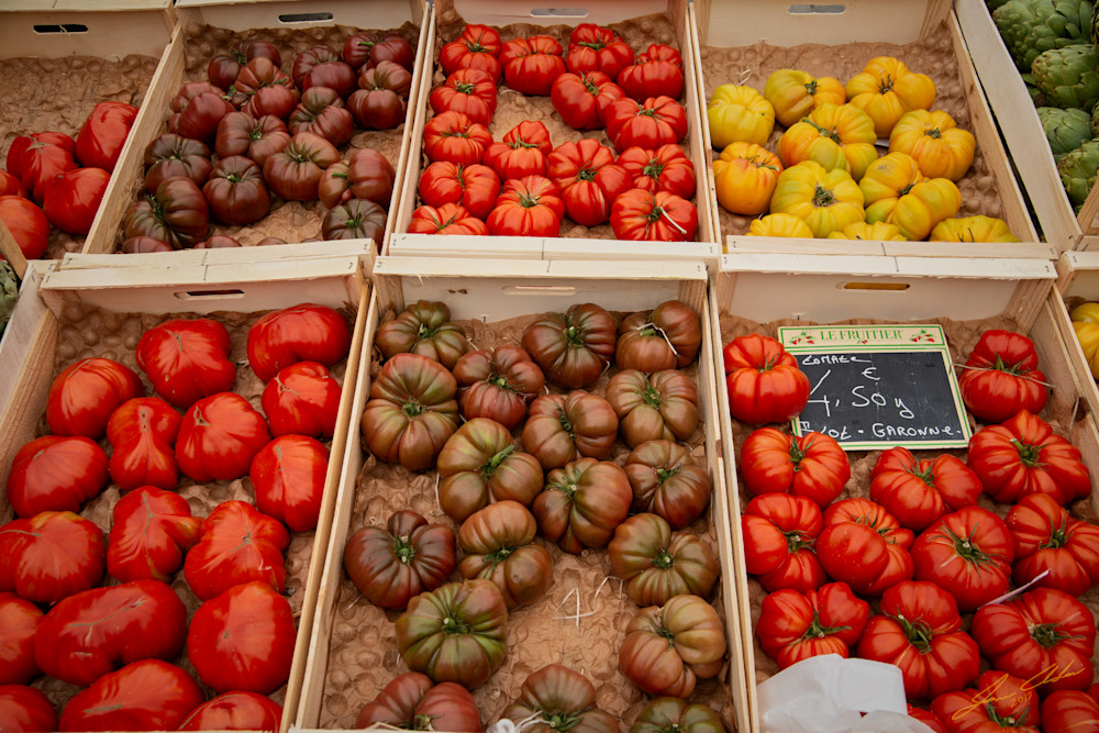 A Tray Full of Heirloom Tomatoes