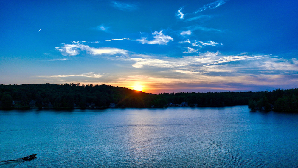 Blue Sky Sunset Photography Art | Artistic Insights Aerial Photography