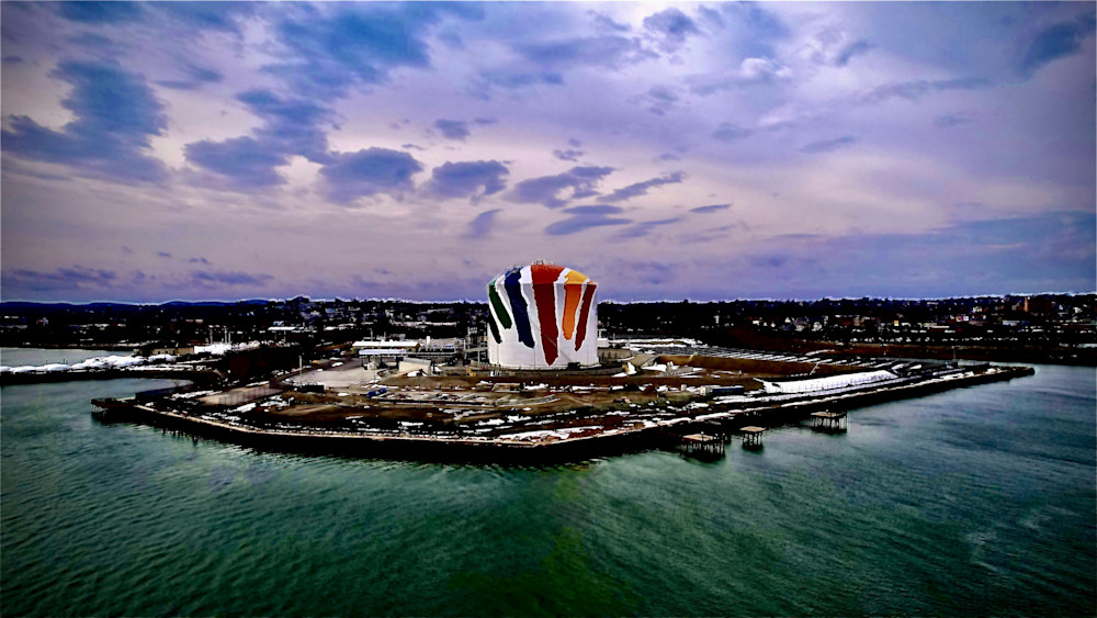 Remembering The Boston Gas Tank Photography Art | Artistic Insights Aerial Photography
