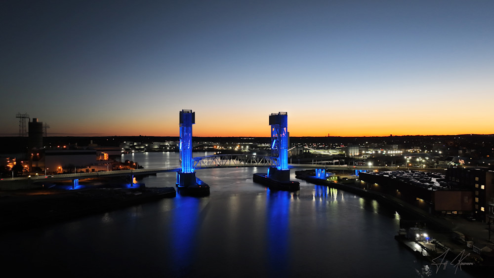 Fore River Bridge Photography Art | Artistic Insights Aerial Photography