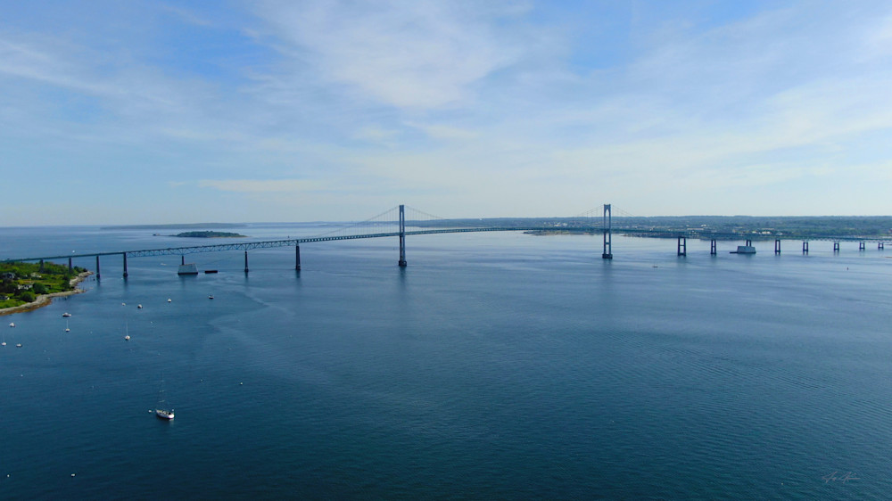 Claiborne Pell Newport Bridge Newport Ri Photography Art | Artistic Insights Aerial Photography