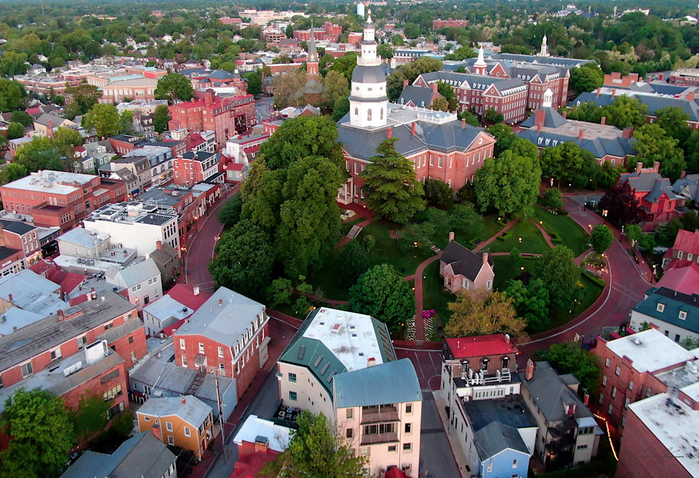 Government House Of Maryland Photography Art | Artistic Insights Aerial Photography