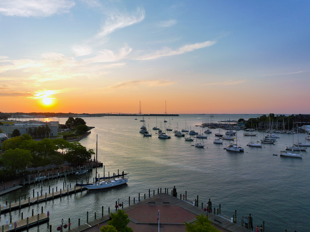 Annapolis Morning At The Dock Photography Art | Artistic Insights Aerial Photography
