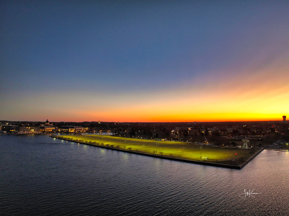Worden Field At Sunset Photography Art | Artistic Insights Aerial Photography