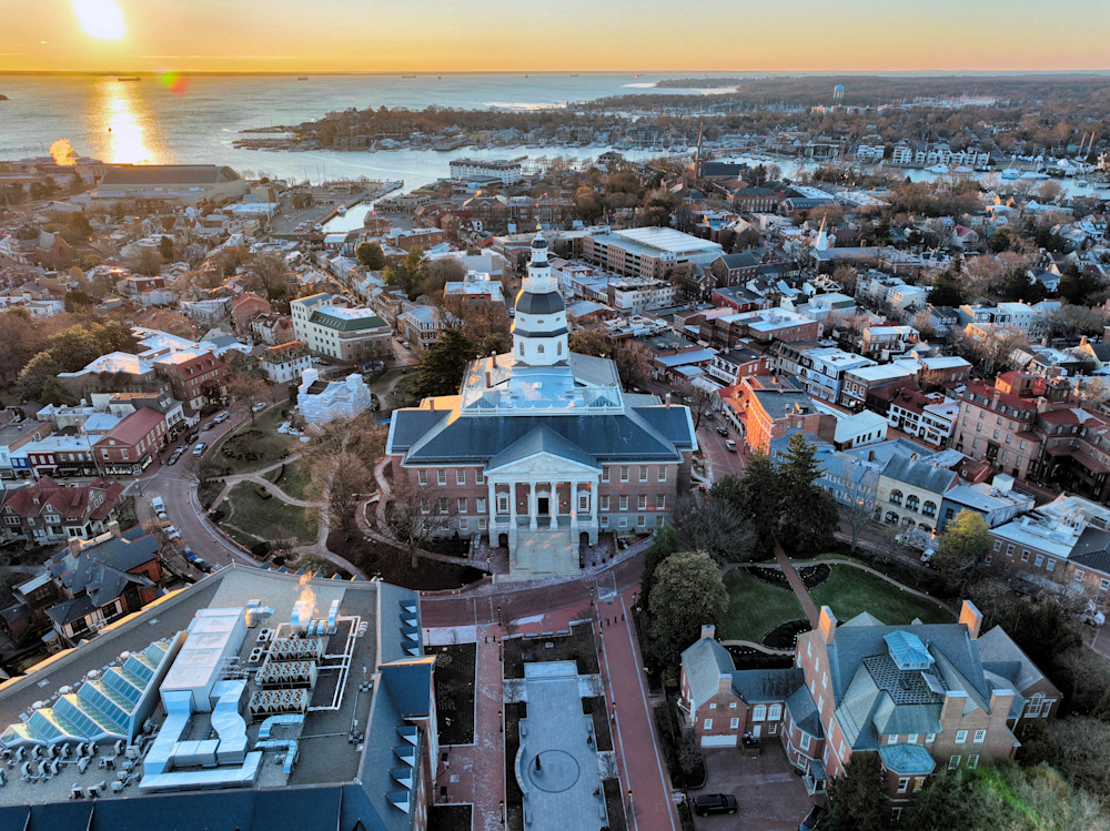 Golden Hour In The Capital Photography Art | Artistic Insights Aerial Photography
