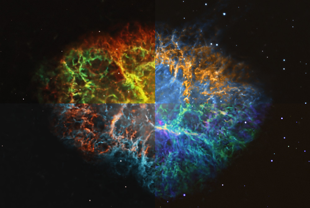 M1 Crab Nebula Collage 1 Photography Art | MaximAstroPhoto