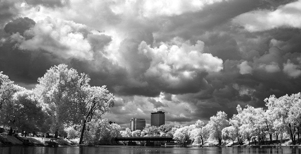 River's Edge Under Stormy Skies Photography Art | Kevin Morris Photography USA
