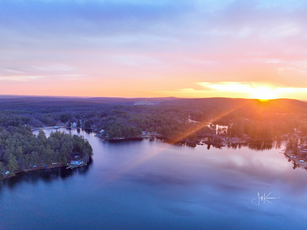 Radiance On The Water Photography Art | Artistic Insights Aerial Photography