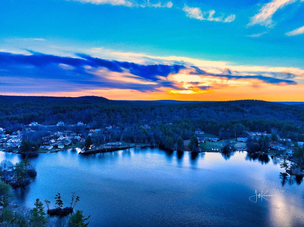 Morning Hues On The Water Photography Art | Artistic Insights Aerial Photography