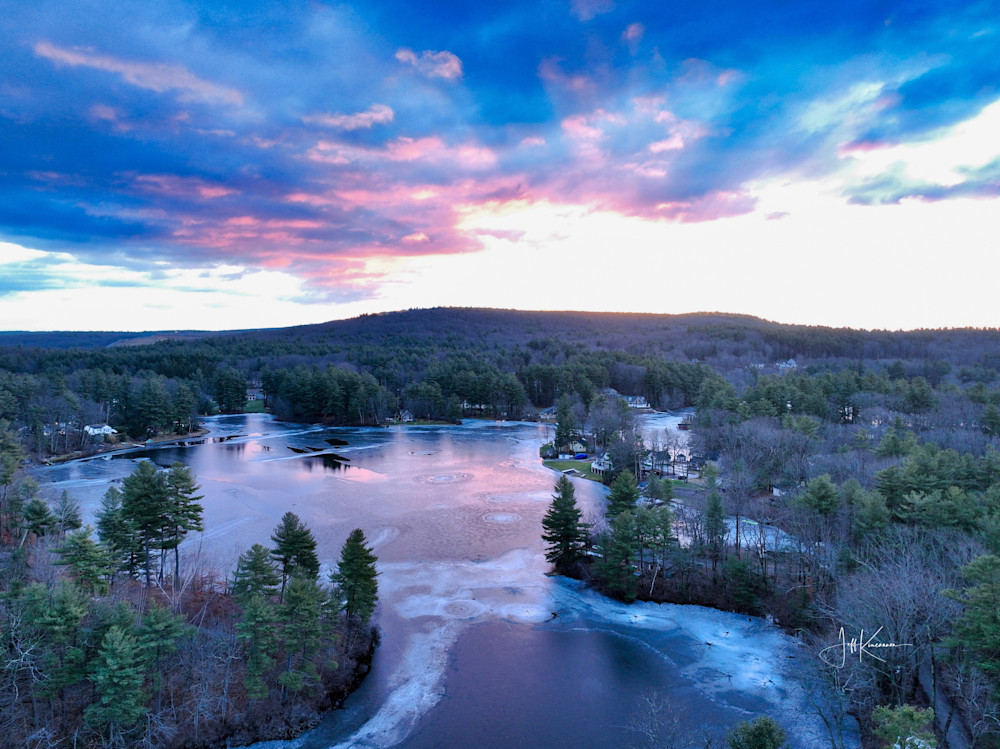Blush Of Dawn At Wyman Photography Art | Artistic Insights Aerial Photography