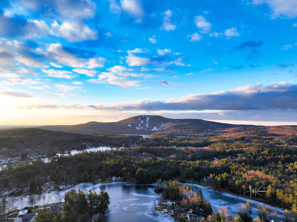 Blue Skies Over Wachusett Photography Art | Artistic Insights Aerial Photography