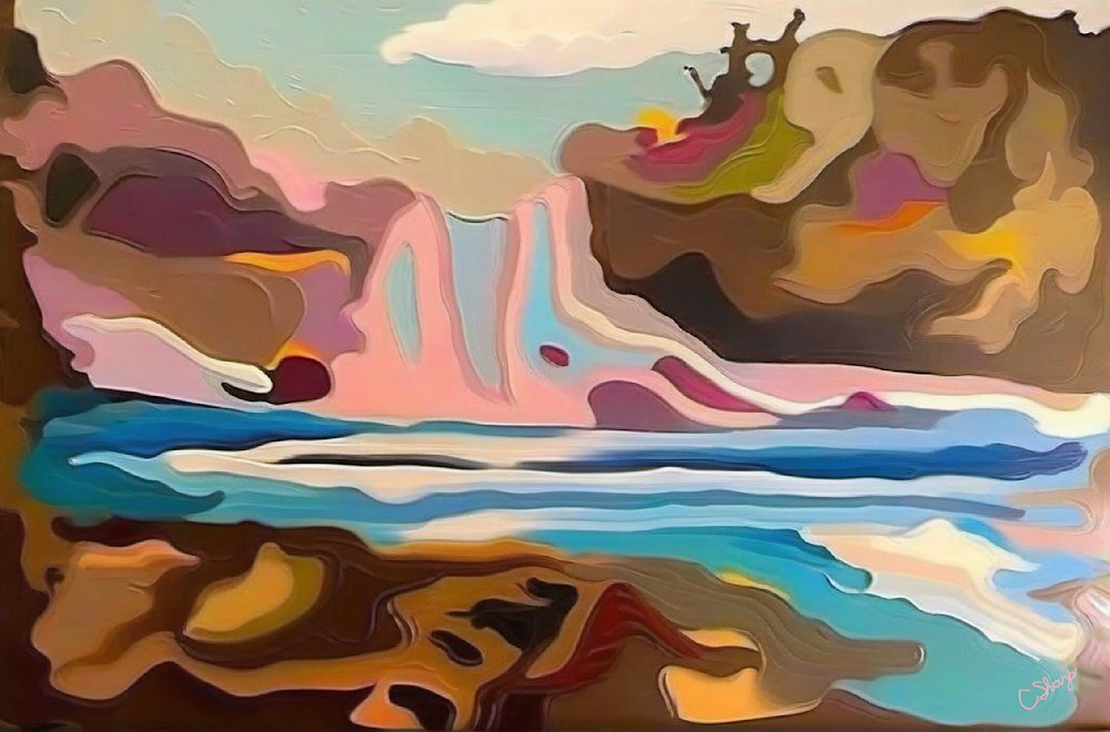 Snoqualmie Falls Art | csharp art