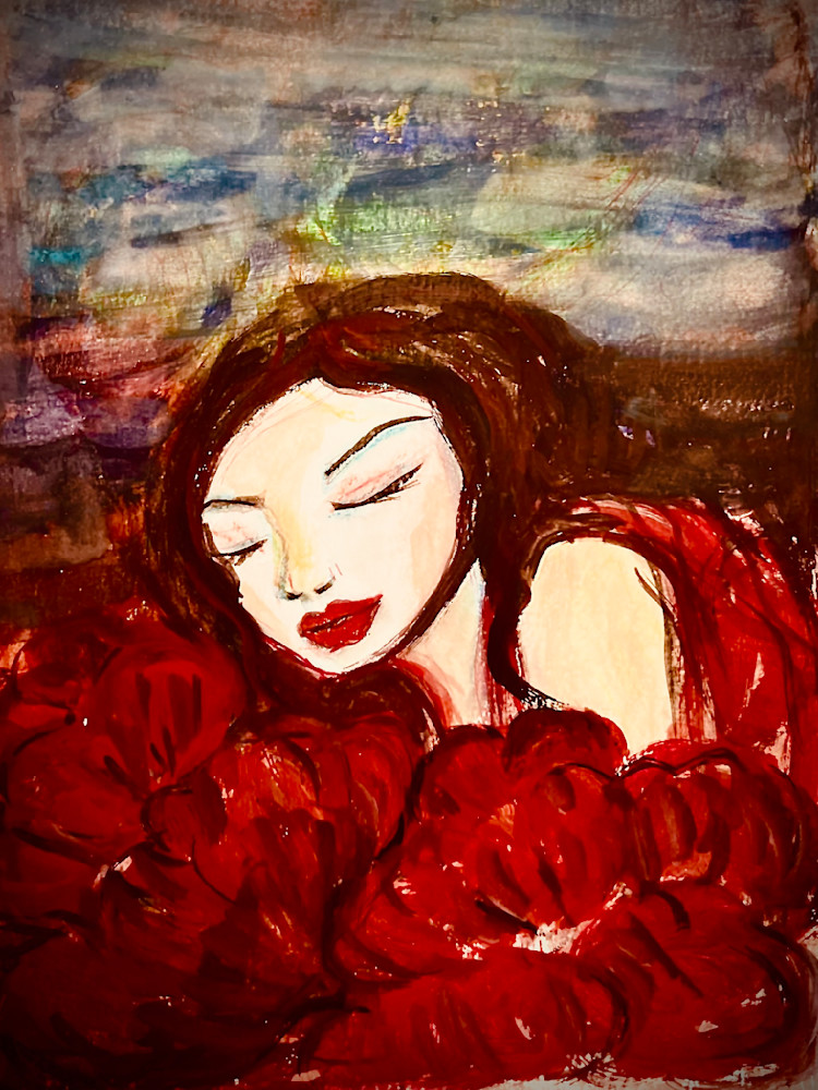 Lady In Red Art | See Lee Art of expression 
