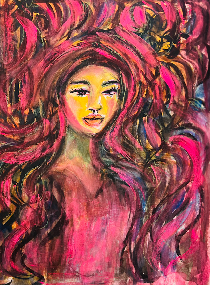 Lady In Pink Art | See Lee Art of expression 