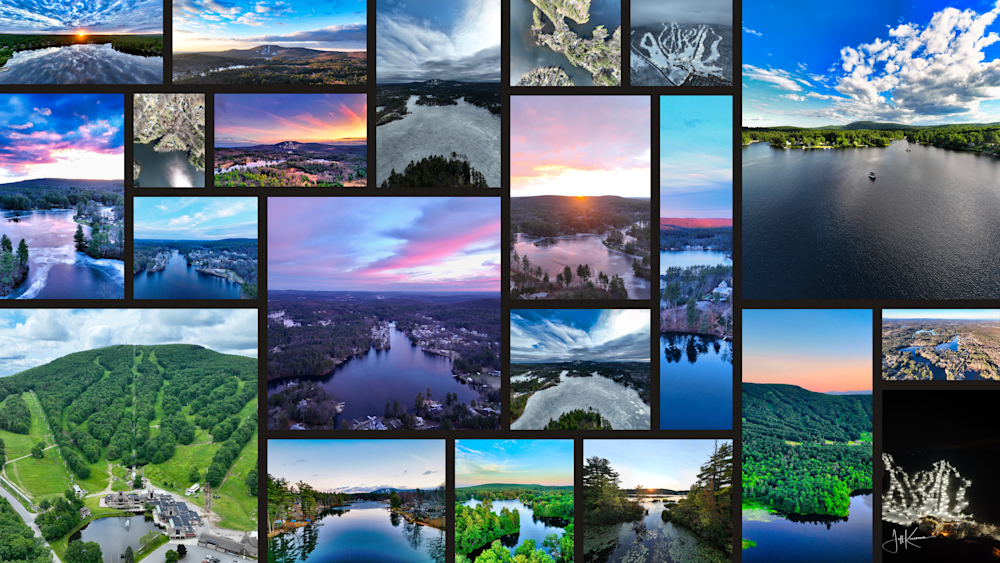 Above The Pond, Beyond The Peak Photography Art | Artistic Insights Aerial Photography