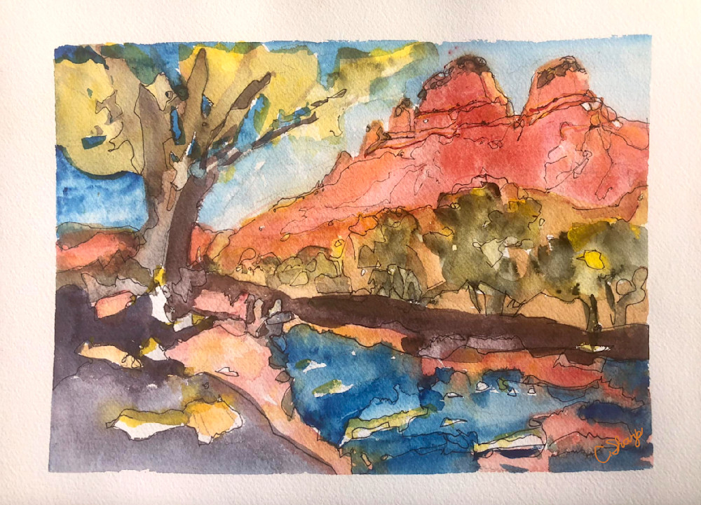 Sedona Waterslide Art | csharp art