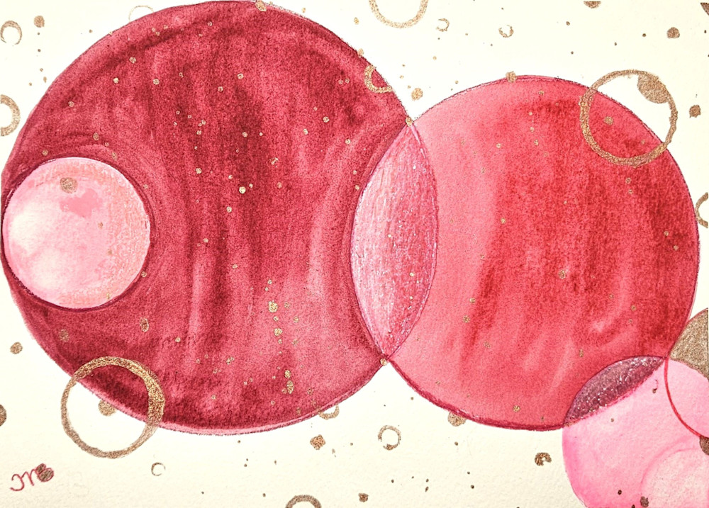 Crimson Bloom Art | Left Brain Creative - Art by JMB