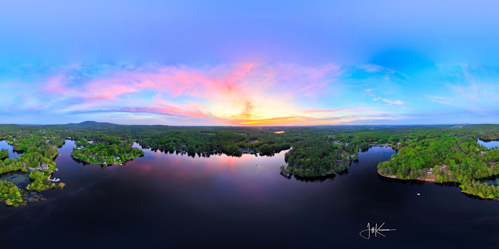 180° Over Wyman Pond Photography Art | Artistic Insights Aerial Photography