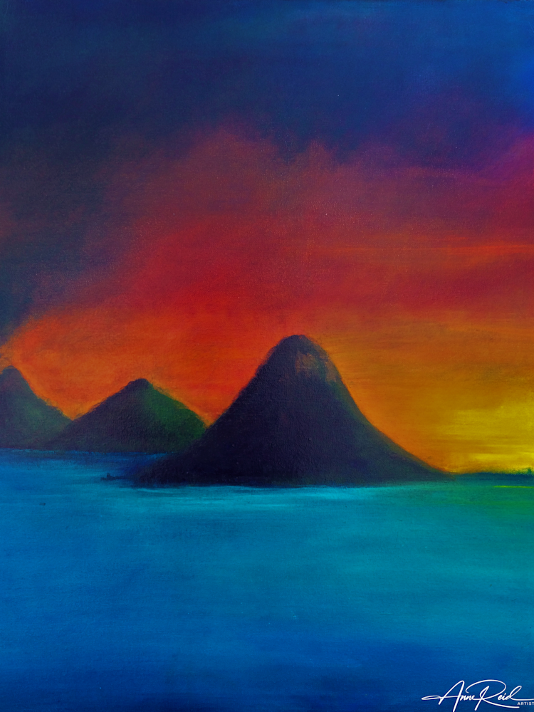 South Pacific - Abstract Prophetic Fine Art Print | Anne Reid Artist