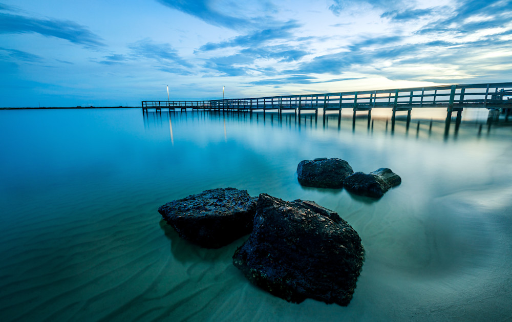 Rocks Reflections Dock Photography Art | John Lazo Photography