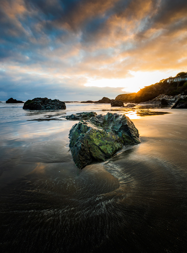Contrast Cayucos Coastline Sunset Photography Art | John Lazo Photography