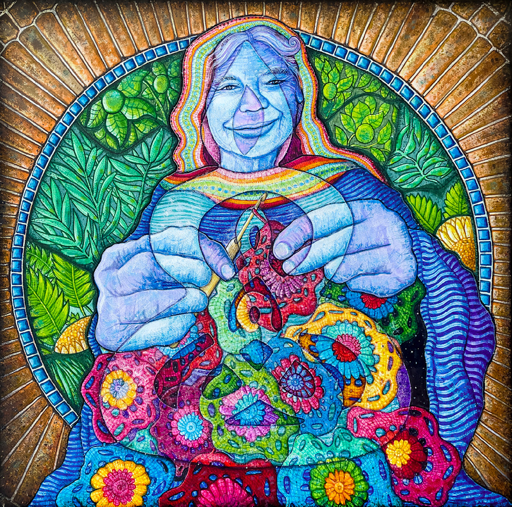 Grandmother Sacred Art Print – Ancestral Love & Protection by Kristen Palana Grandmother Sacred Art Print – Ancestral Love & Protection by Kristen Palana