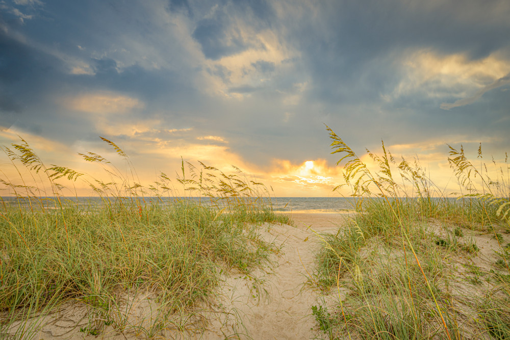 Sea Oat Sunset Photography Art | Dennis Goodman Photography, Inc.