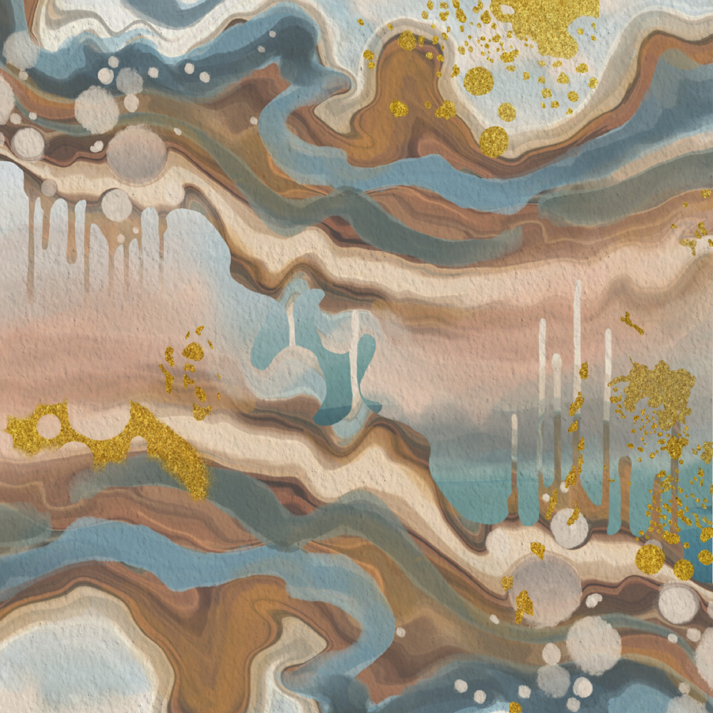 Aurora of Dunes - Abstract Fluid Artwork