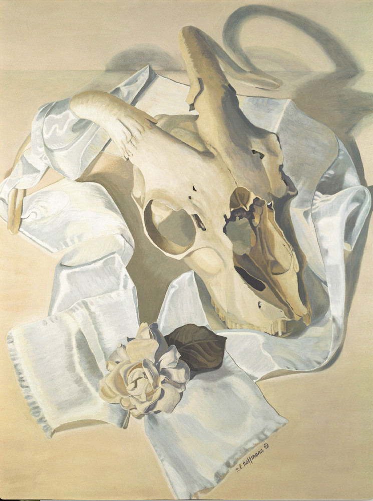 Still L Ife With Goat Skull Art | Nancy's Art
