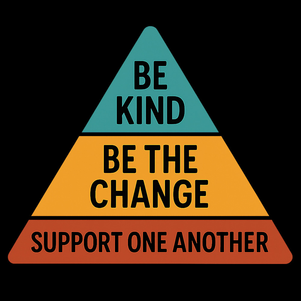 Support One Another Triangle Transparent Cleaned Black Photography Art | Michael Malandra Fine Art & Photography