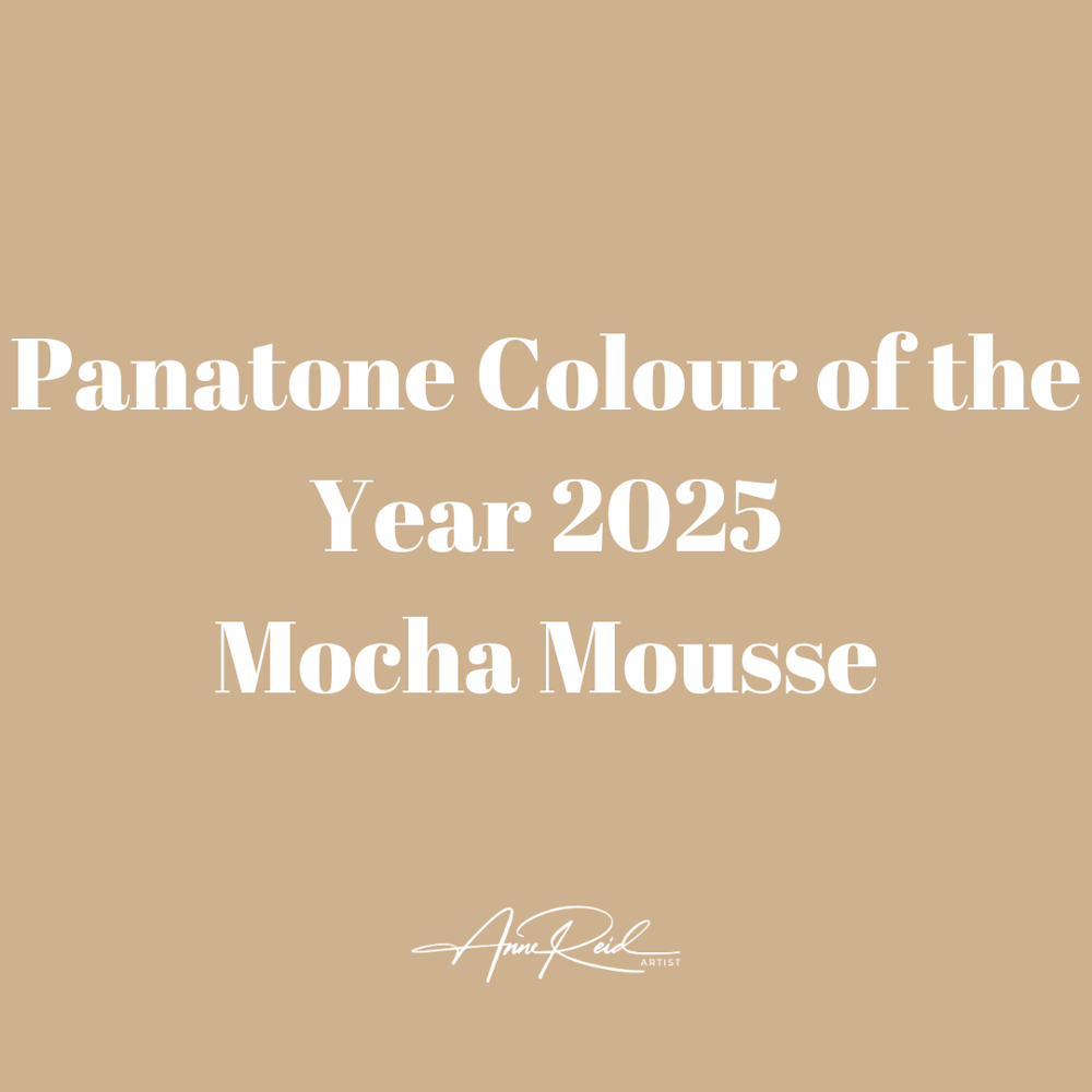 Panatone Colour Of The Year 2025 Mocha Mousse 12 Art | Anne Reid Artist