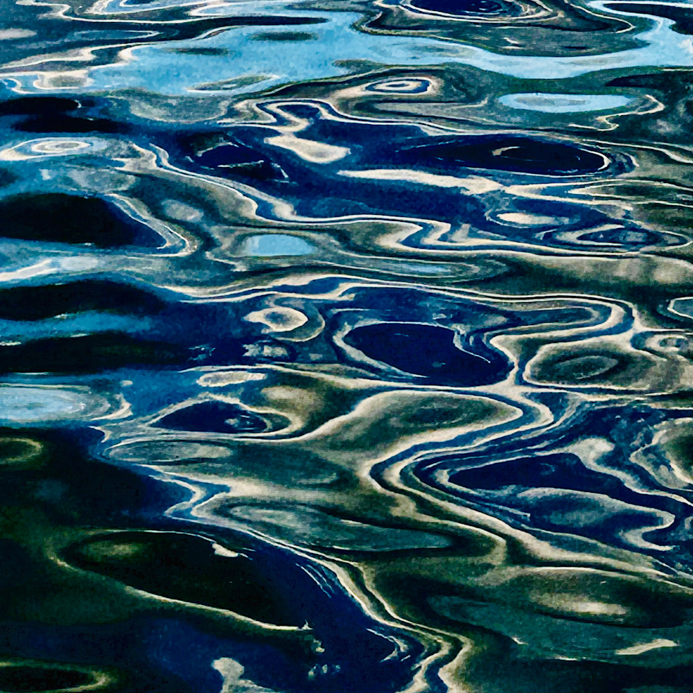 Cyan Ripples Photography Art | Heather Loftes Photography