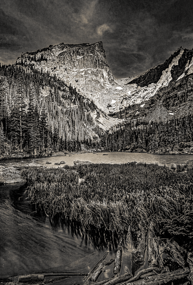 Dream Lake Sunrise Rmnp Vintage 00026 Photography Art | James H Egbert's Silver Branch Studios