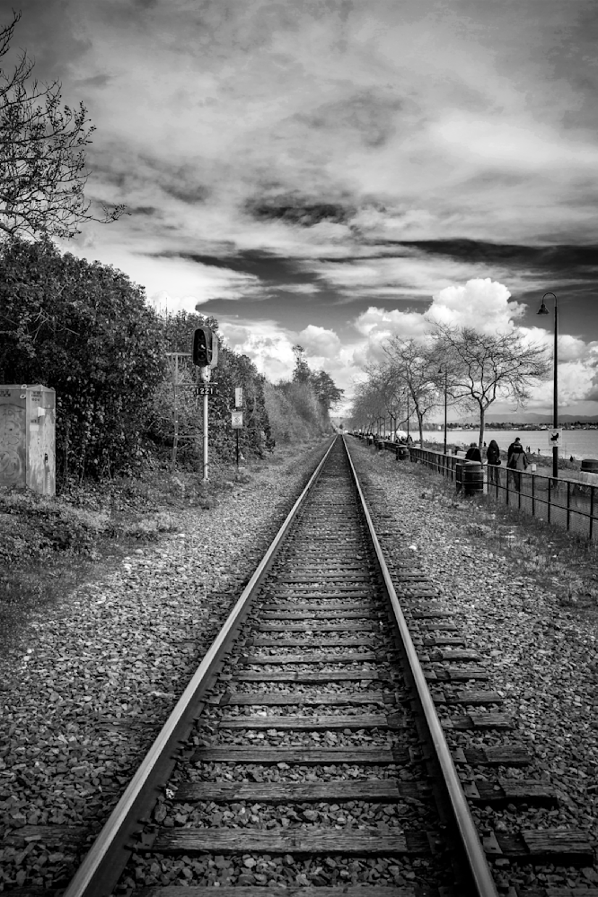 Where The Tracks Lead: A Scenic Dialogue Between Earth And Sky Photography Art | Husein Latif