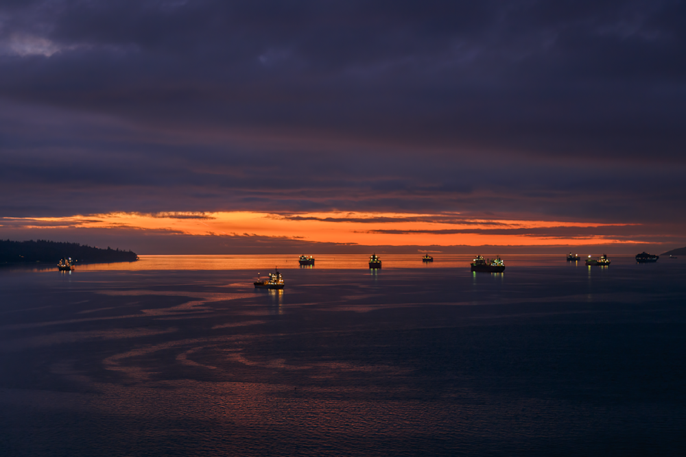 Clouds And Colors Of The Sunset   English Bay Sunset Series   Canada Photography Art | Husein Latif