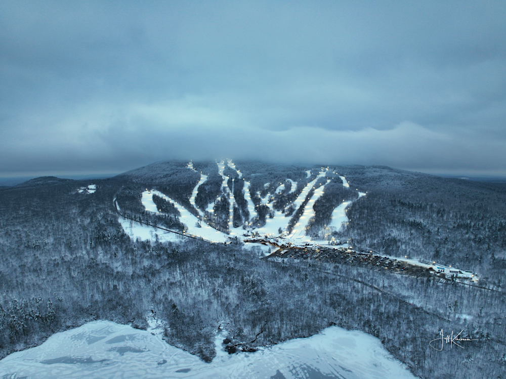 Wachusett In Winter Fog Photography Art | Artistic Insights Aerial Photography