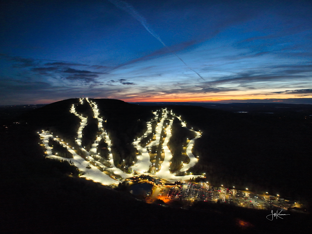 Twilight On The Slopes Photography Art | Artistic Insights Aerial Photography