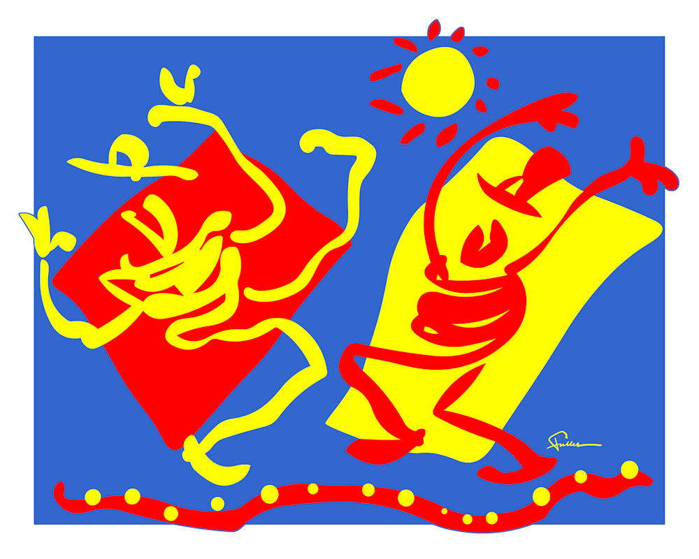 Primal Dance In Primary Colors Art | Art of Van Evan Fuller