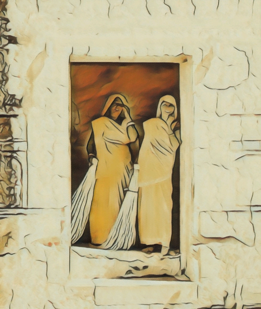 Rajasthan Fortress Keepers - Cultural Mixed Media Artwork