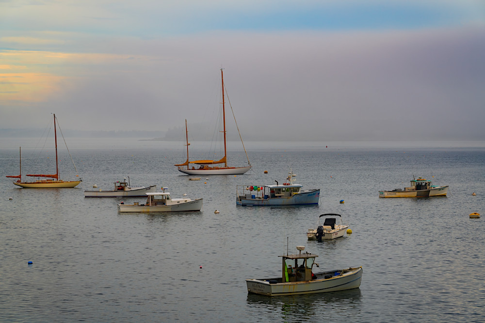 Harbor Morning - Tranquil Maine Coastal Photography