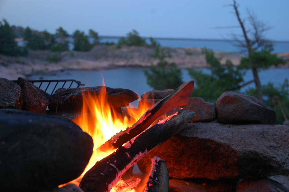 Campfire Georgian Bay Photography Art | Floegel Artworks