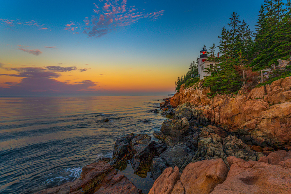 Bass Harbor Light Morning - Serene Lighthouse Photography
