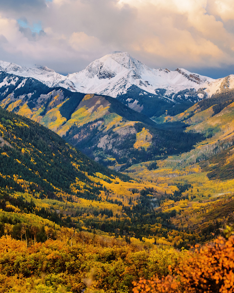 Mt. Daly in Fall – Golden Aspen Valley Fine Art Print from Snowmass, Colorado Mt. Daly in Fall – Golden Aspen Valley Fine Art Print from Snowmass, Colorado