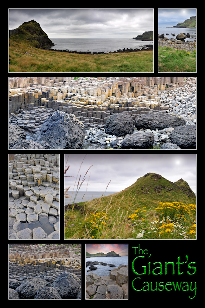 The Giant's Causeway (Black) Art | tommurray