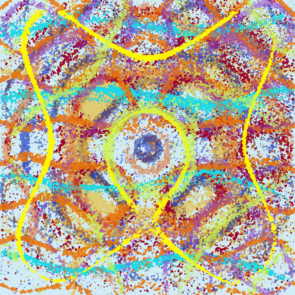 Nada Particular - Miguel Bose, Ana Torroja Song-Inspired Abstract Giclee (VibraVisions)