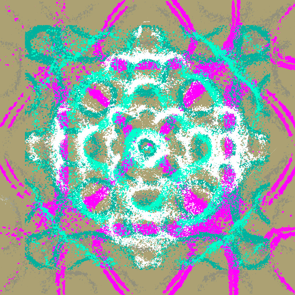 Andrea - Bad Bunny Song-Inspired Contemporary Painting (VibraVisions)