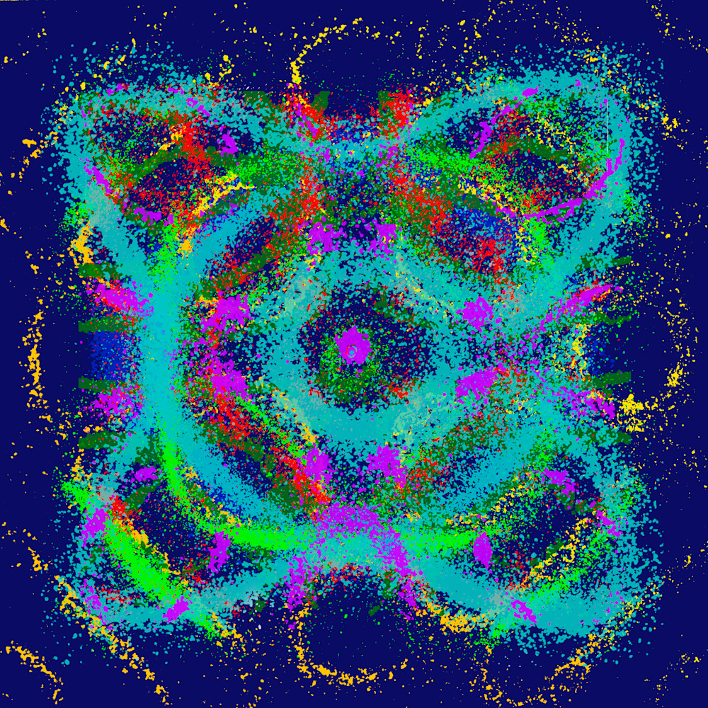 Alli Donde Soliamos Gritar - Love of Lesbian Song-Inspired Contemporary Painting (VibraVisions)